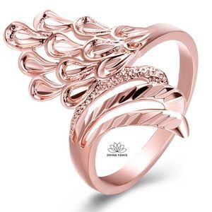 Rose Gold Plated Brass Ring | Size 6